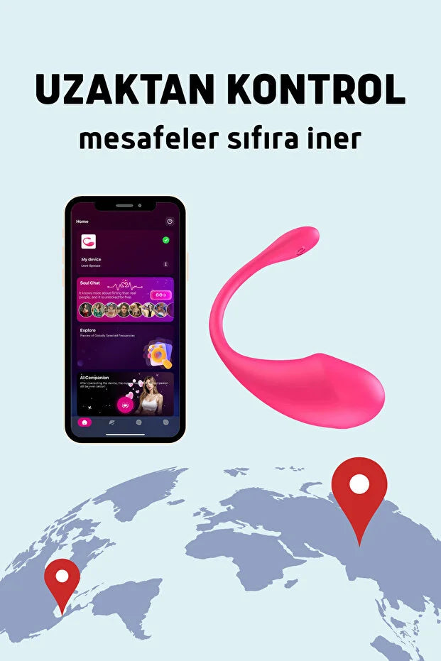 Telefon Kontrollü Yumurta Vibratör – Akıllı Uygulama ile Gizli Zevk Deneyimi